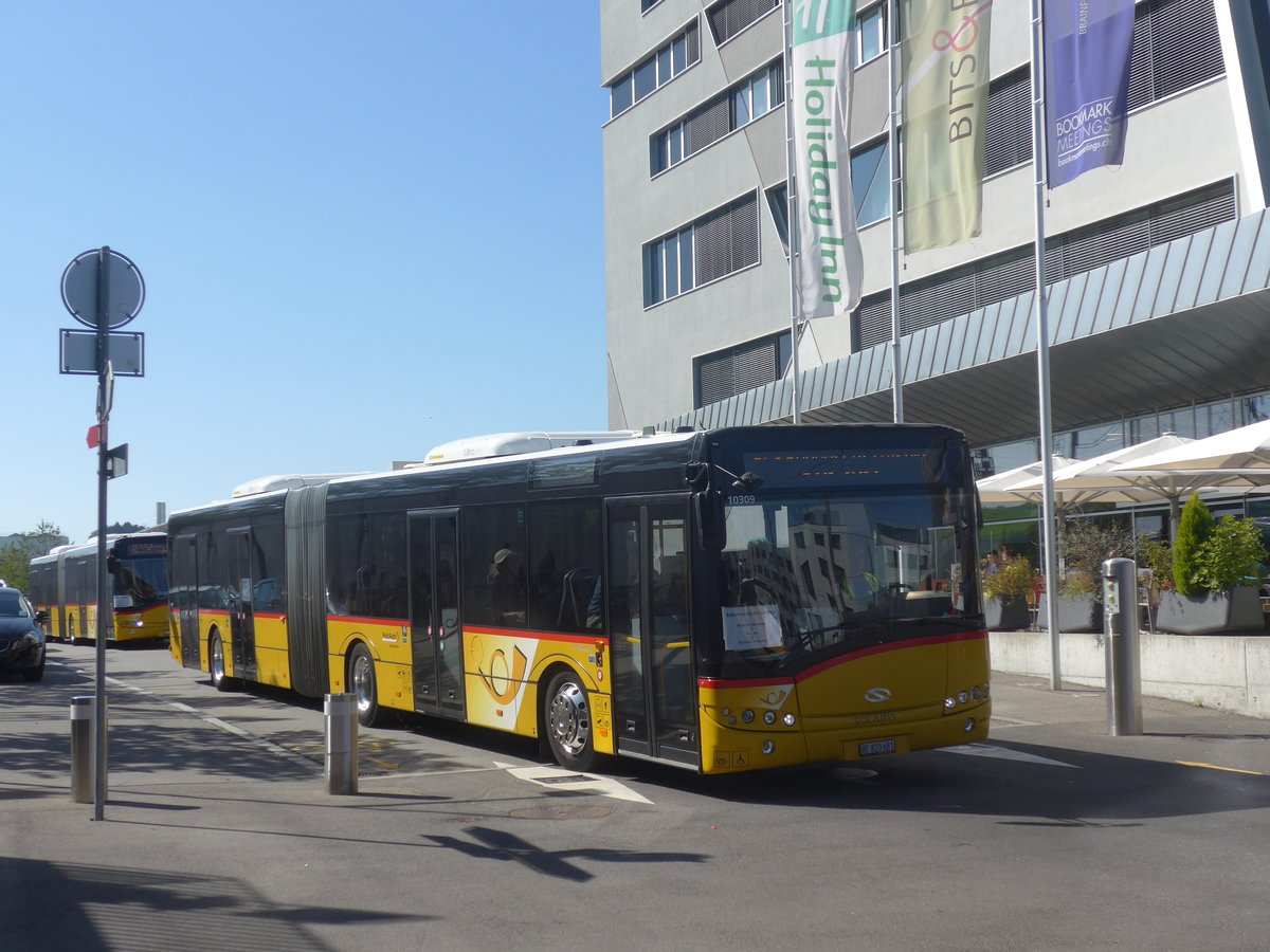 (209'658) - PostAuto Bern - Nr. 681/BE 820'681 - Solaris am 15. September 2019 beim Bahnhof Bern Br�nnen Westside