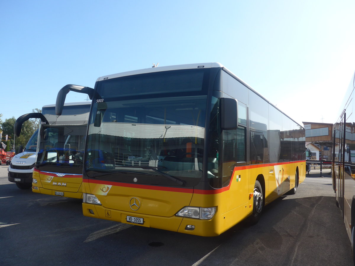 (209'698) - CarPostal Ouest - VD 1055 - Mercedes (ex Morattel, S�deilles) am 15. September 2019 in Kerzers, Interbus