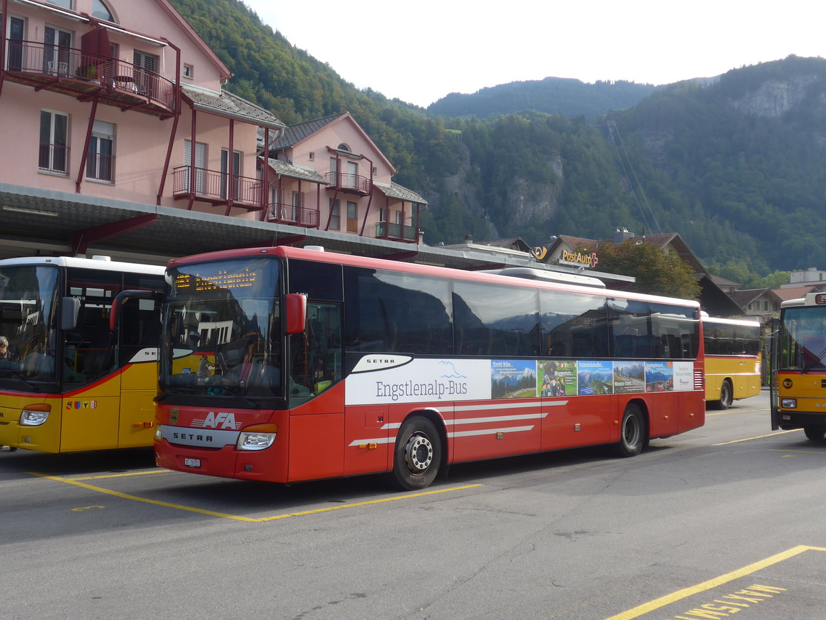 (209'740) - AFA Adelboden - Nr. 24/BE 26'701 - Setra am 22. September 2019 in Meiringen, Postautostation (Einsatz PostAuto f�r Engstlenalp-Bus)