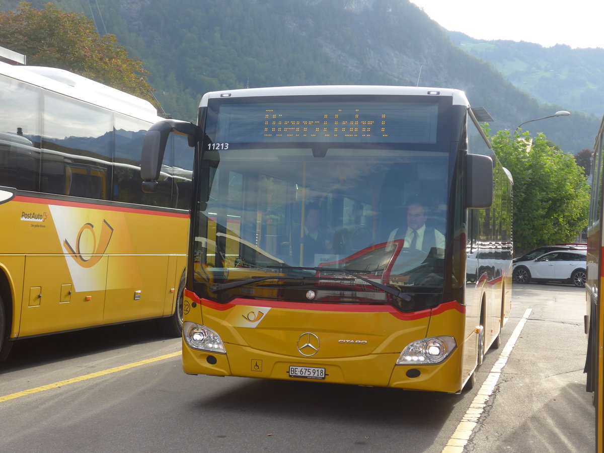 (209'741) - Fl�ck, Brienz - Nr. 22/BE 675'918 - Mercedes am 22. September 2019 in Meiringen, Postautostation