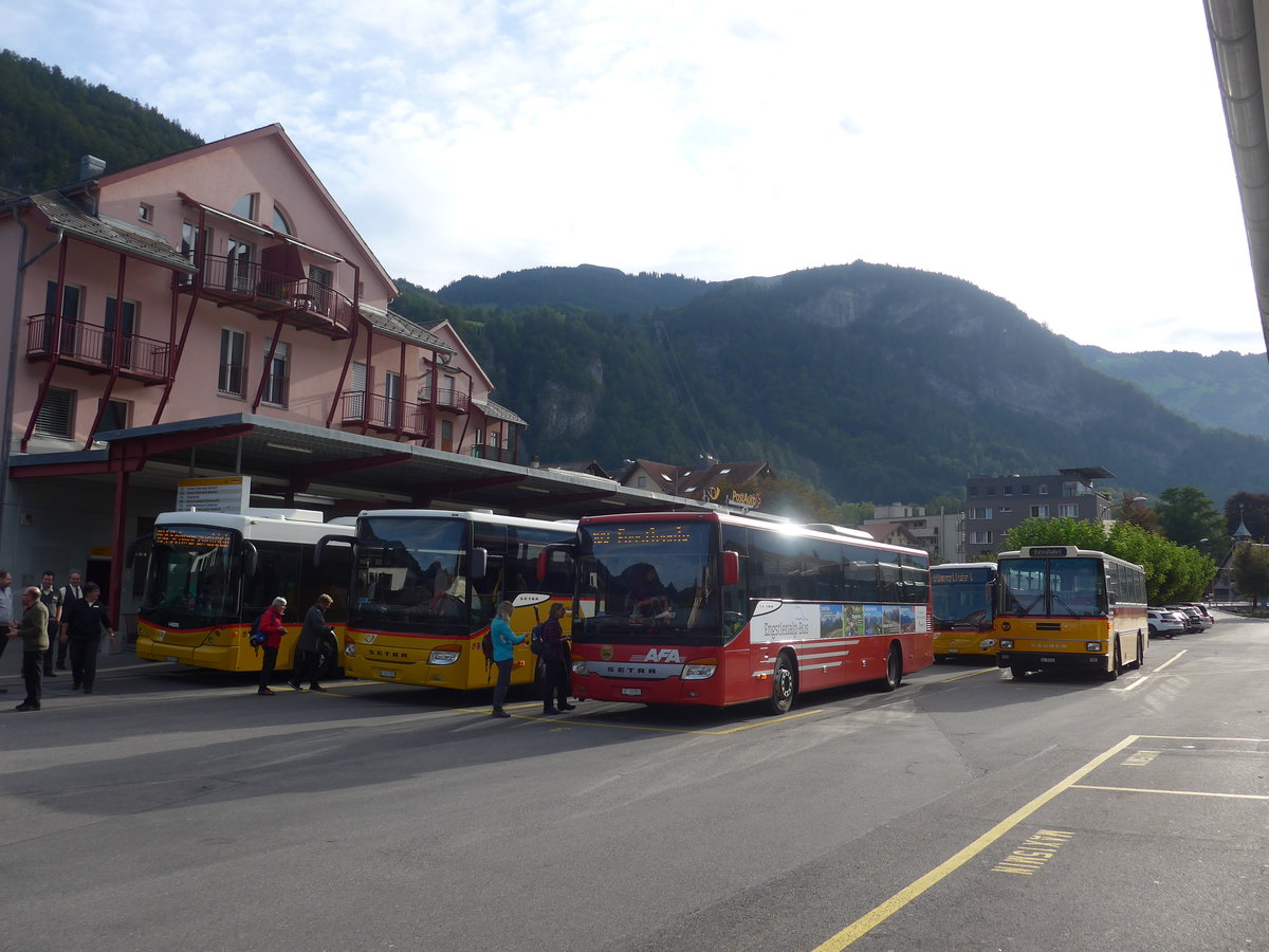 (209'744) - AFA Adelboden - Nr. 24/BE 26'701 - Setra am 22. September 2019 in Meiringen, Postautostation (Einsatz PostAuto f�r Engstelenalp-Bus)