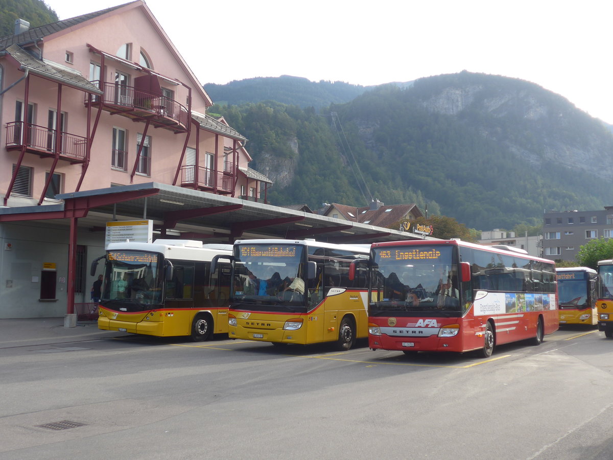 (209'745) - AFA Adelboden - Nr. 24/BE 26'701 - Setra am 22. September 2019 in Meiringen, Postautostation (Einsatz PostAuto f�r Engstlenalp-Bus)