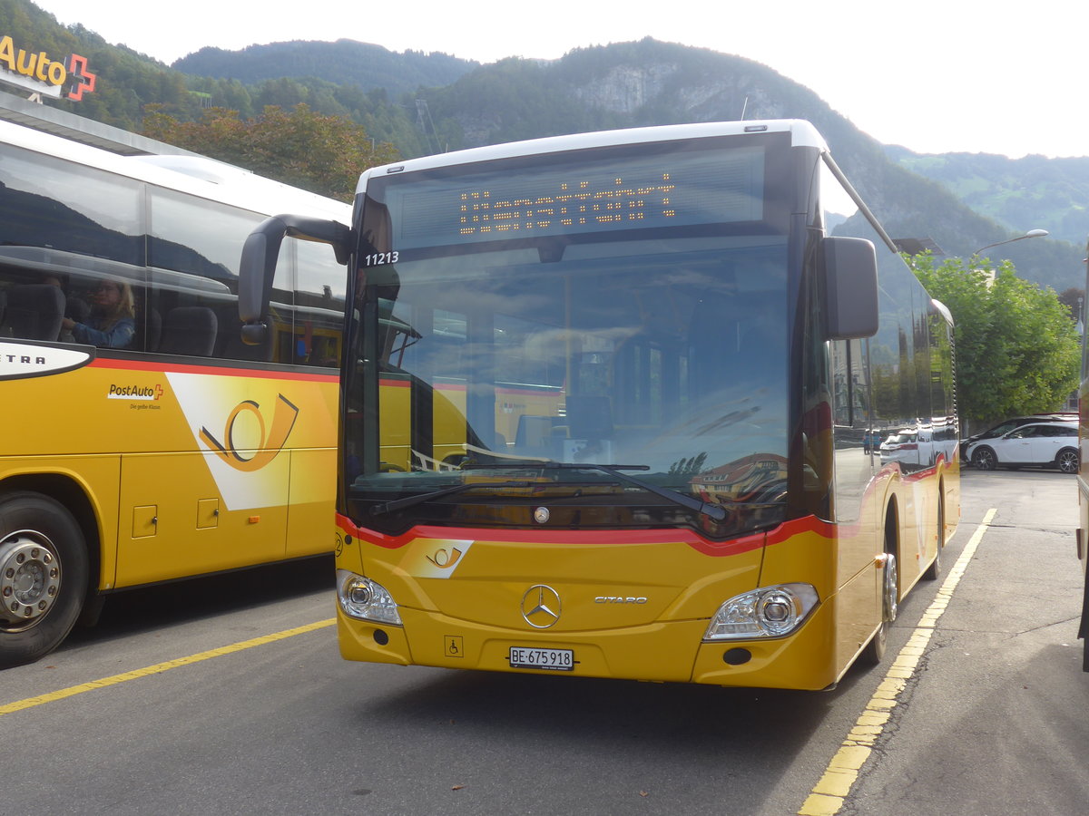 (209'749) - Fl�ck, Brienz - Nr. 22/BE 675'918 - Mercedes am 22. September 2019 in Meiringen, Postautostation