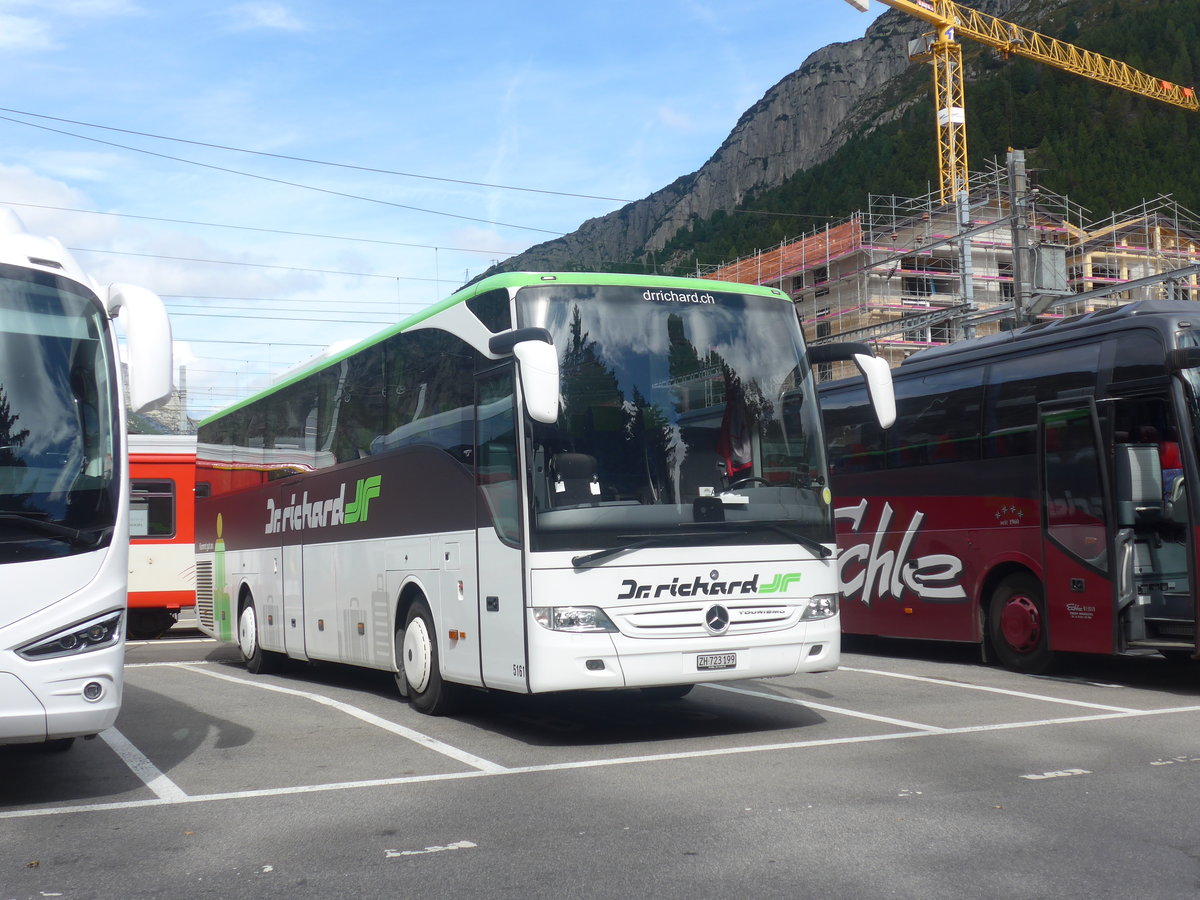 (209'771) - Dr. Richard, Z�rich - Nr. 5161/ZH 723'199 - Mercedes am 22. September 2019 beim Bahnhof Andermatt