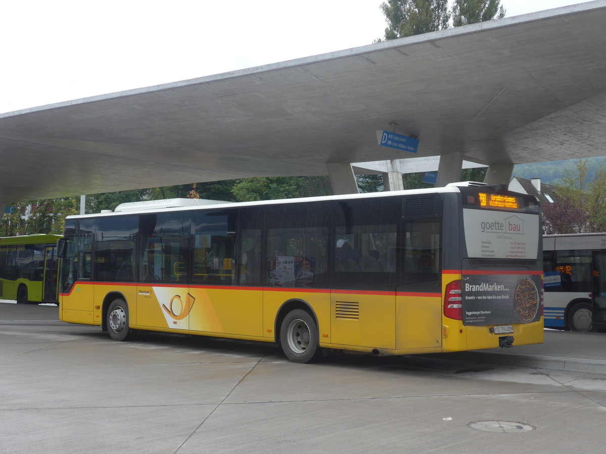 (209'983) - PostAuto Ostschweiz - SG 356'488 - Mercedes (ex Schmidt, Oberb�ren) am 6. Oktober 2019 beim Bahnhof Buchs