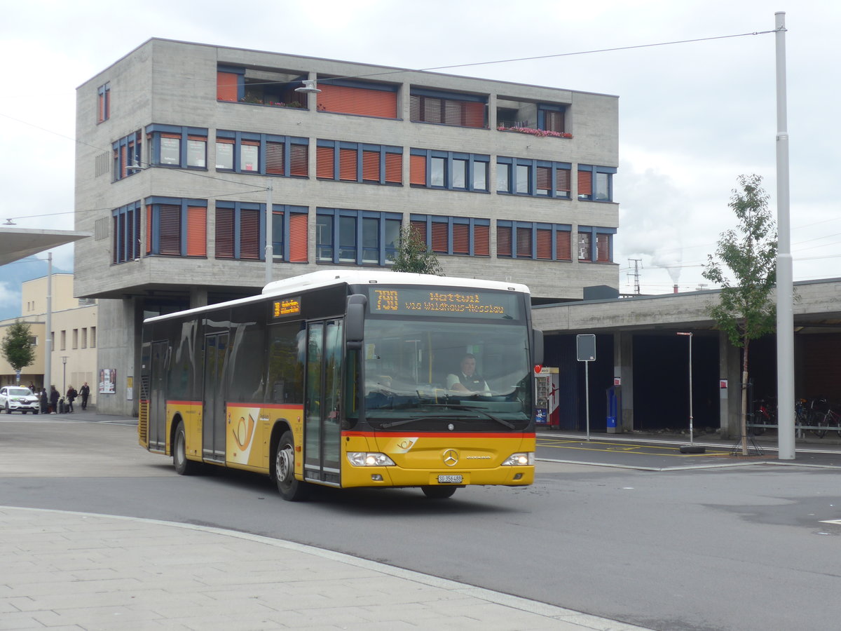 (209'987) - PostAuto Ostschweiz - SG 356'488 - Mercedes (ex Schmidt, Oberb�ren) am 6. Oktober 2019 beim Bahnhof Buchs