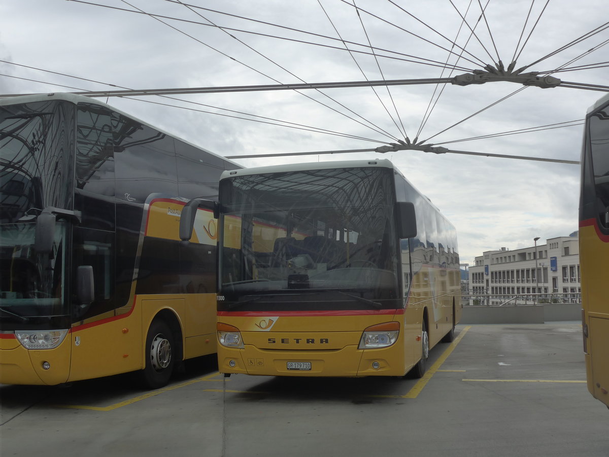(210'002) - PostAuto Graub�nden - GR 179'710 - Setra am 6. Oktober 2019 in Chur, Postautostation