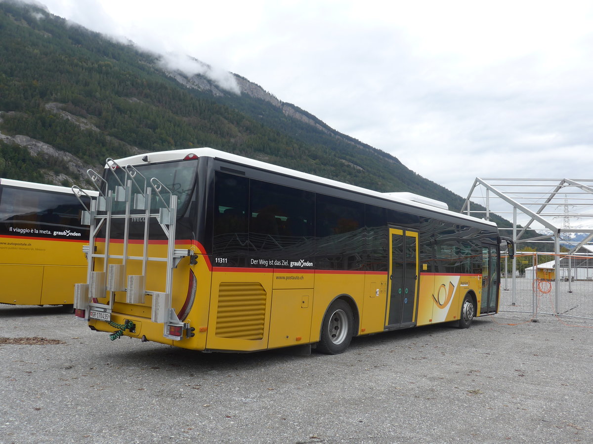 (210'041) - PostAuto Graub�nden - GR 170'435 - Iveco am 6. Oktober 2019 in Chur, Obere Au