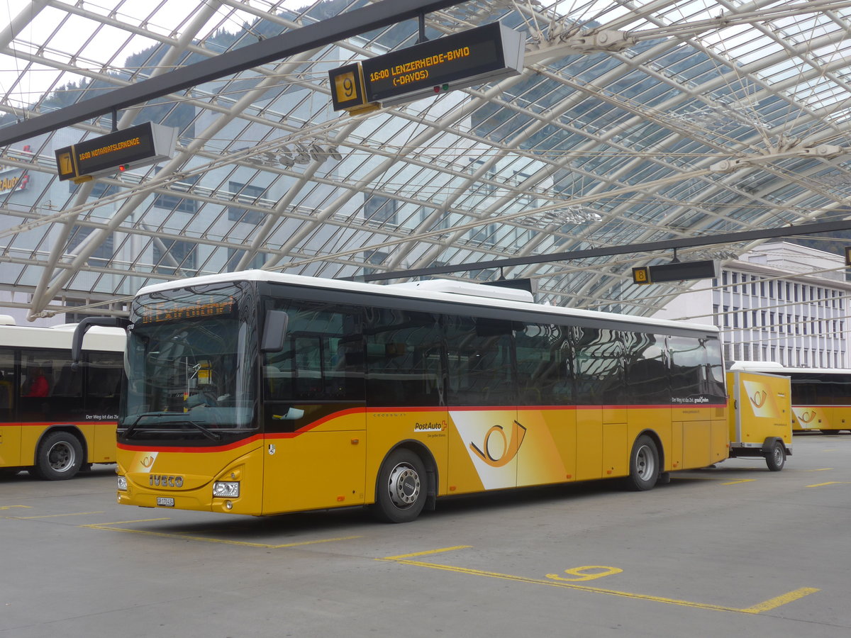 (210'051) - PostAuto Graub�nden - GR 170'434 - Iveco (ex Lagerfahrzeug Iveco) am 6. Oktober 2019 in Chur, Postautostation