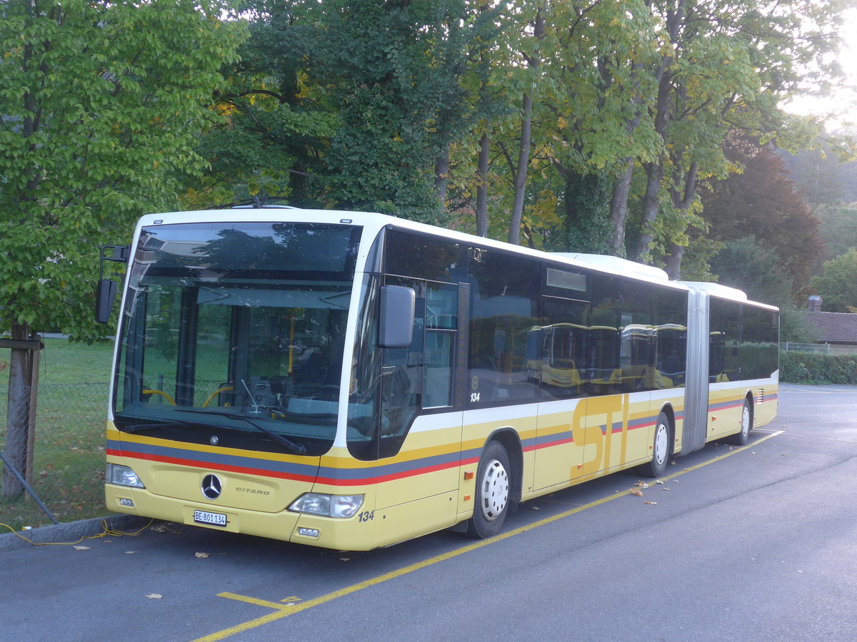 (210'060) - STI Thun - Nr. 134/BE 801'134 - Mercedes am 12. Oktober 2019 bei der Schiffl�ndte Thun