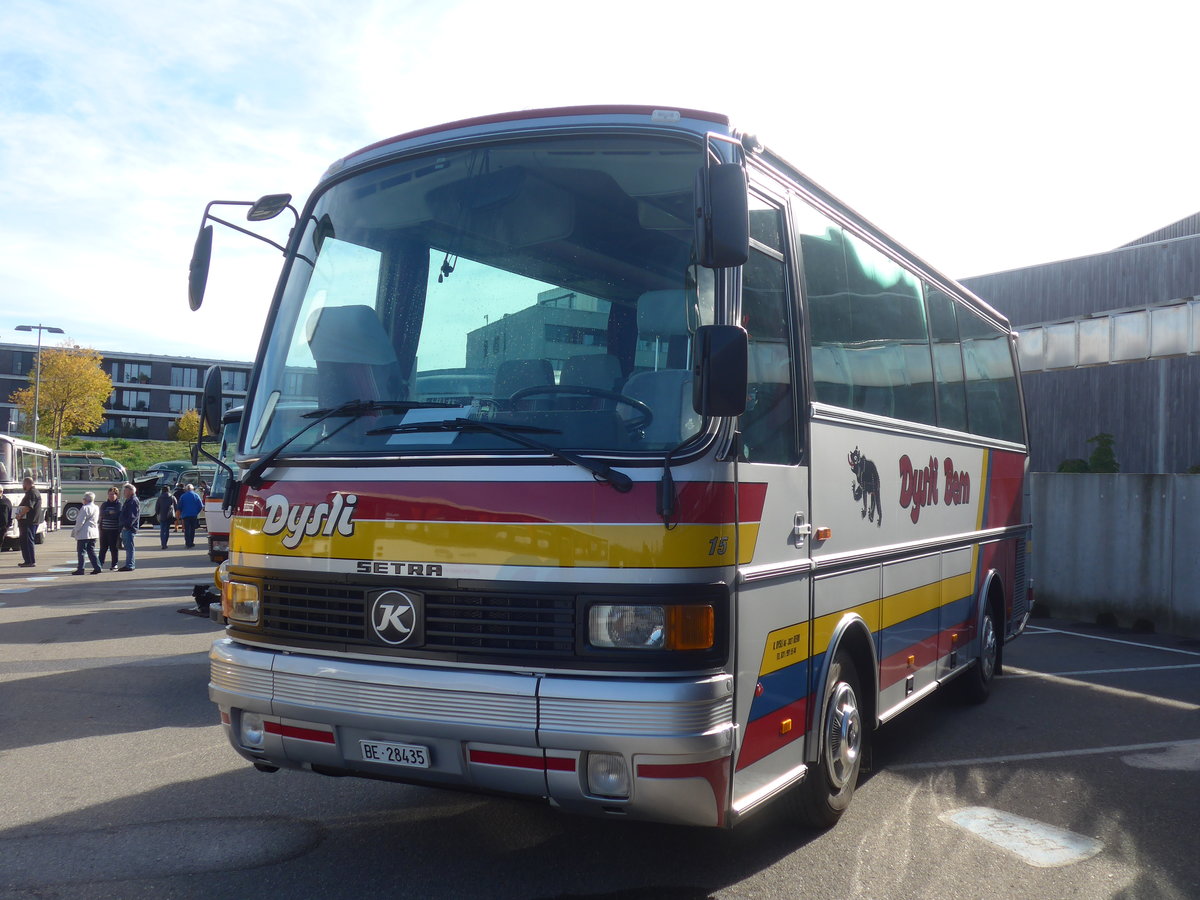 (210'133) - Dysli, Bern - Nr. 15/BE 28'435 - Setra (ex Auto-Transports, La C�te-aux- F�es) am 12. Oktober 2019 in Bern, Westside