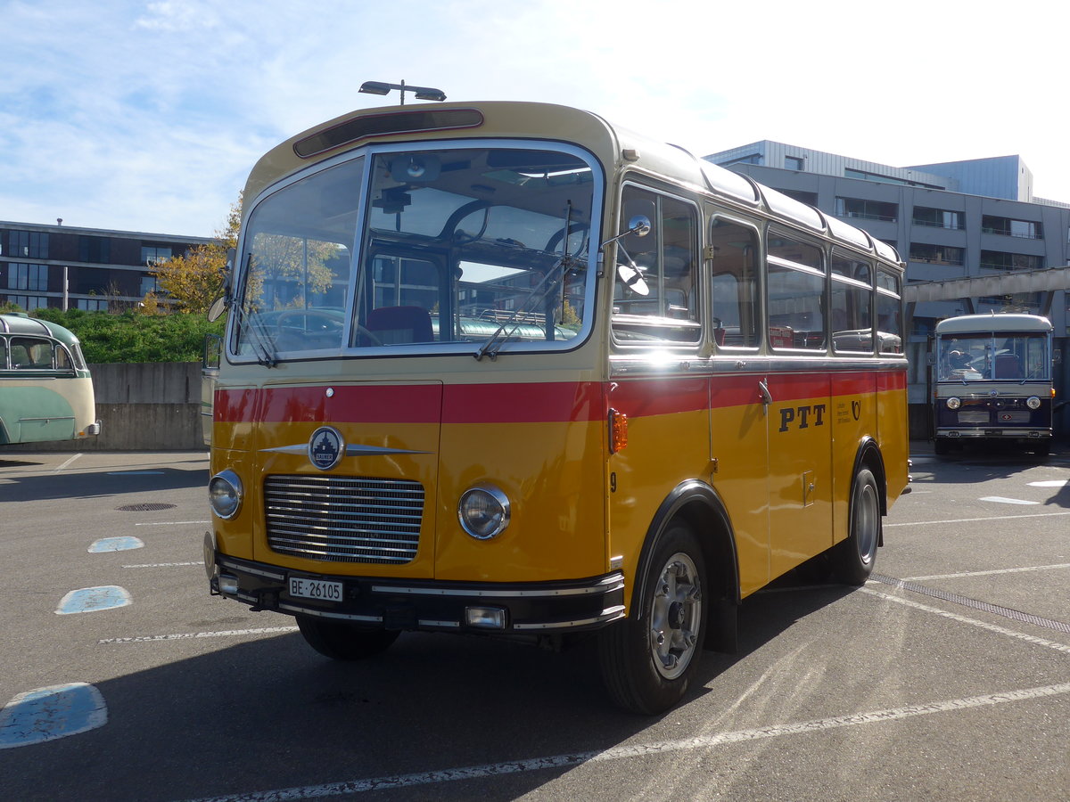 (210'141) - Schmid, Th�rishaus - Nr. 9/BE 26'105 - Saurer/R&J (ex Geiger, Adelboden Nr. 9) am 12. Oktober 2019 in Bern, Westside