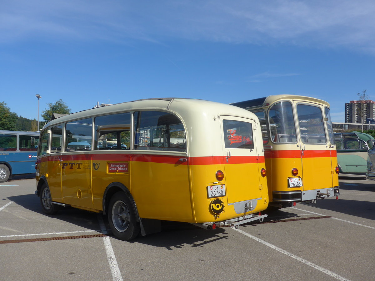 (210'164) - Schmid, Th�rishaus - Nr. 3/BE 26'760 - Saurer/Gangloff (ex Geiger, Adelboden Nr. 3) am 12. Oktober 2019 in Bern, Westside