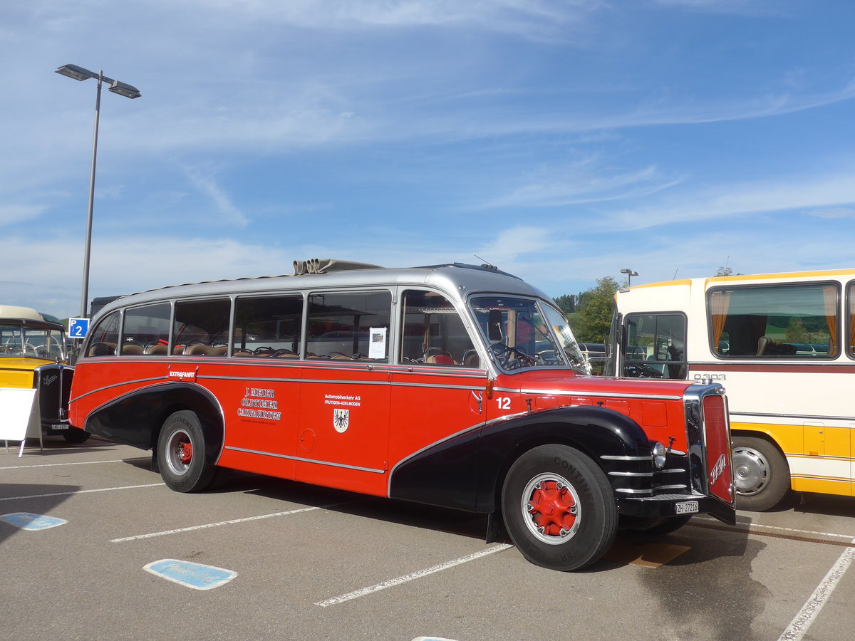 (210'192) - Meier, Gr�t - Nr. 12/ZH 27'216 - FBW/R&J (ex Wespe, Altst�tten; ex AFA Adelboden Nr. 12) am 12. Oktober 2019 in Bern, Westside
