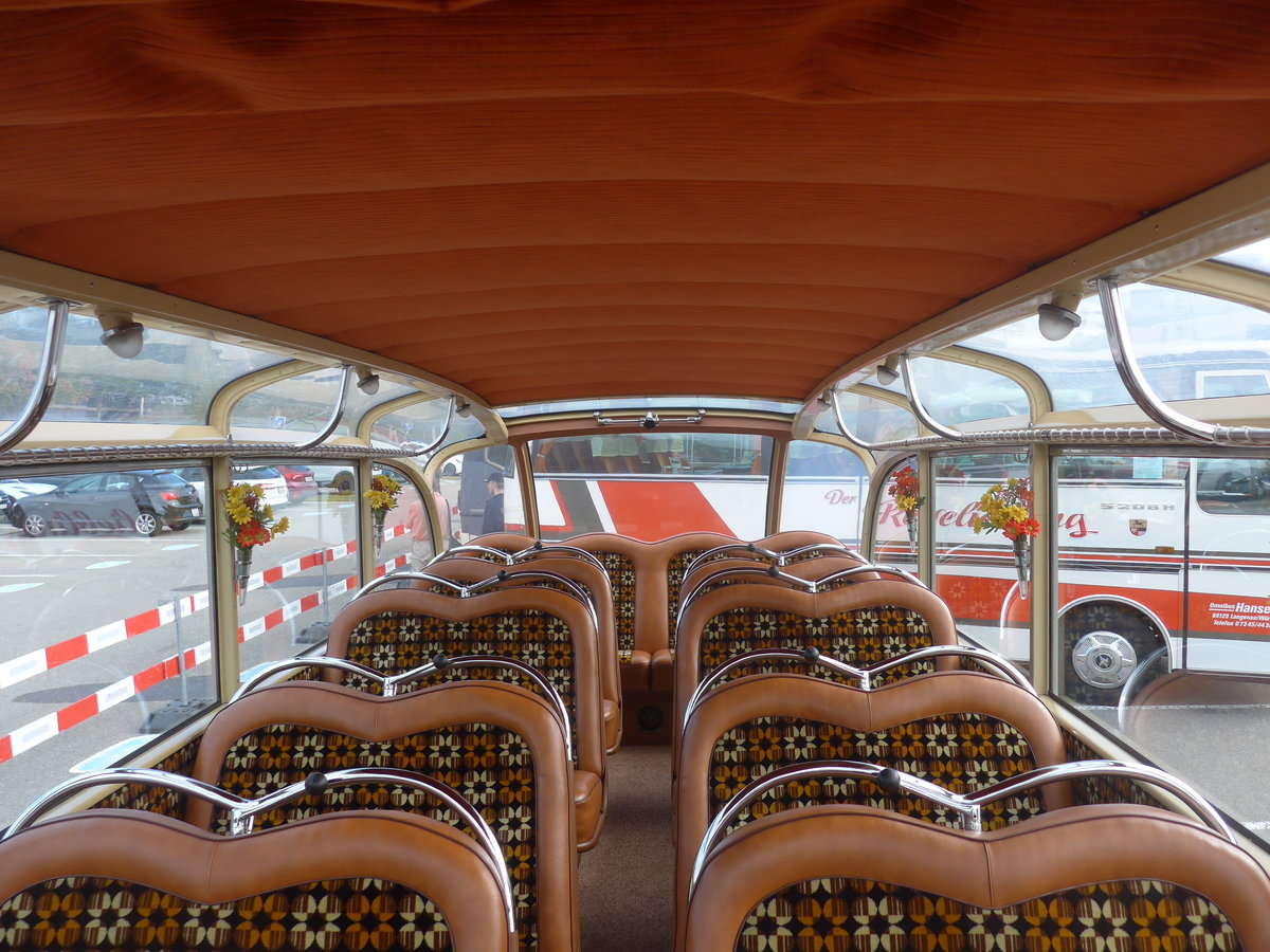 (210'208) - Bachmann, K�lliken - AG 96'310 - Saurer/R&J (ex BSF Hochdorf; ex Wenger, Interlaken) am 12. Oktober 2019 in Bern, Westside (Innenaufnahme)