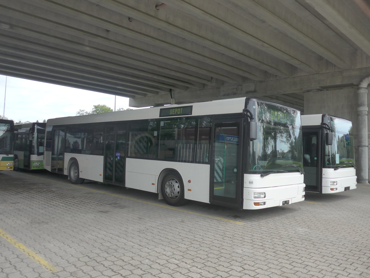 (210'251) - Interbus, Yverdon - Nr. 60 - MAN (ex transN, La Chaux-de-Fonds Nr. 205; ex TN Neuch�tel Nr. 205) am 12. Oktober 2019 in Kerzers, Murtenstrasse