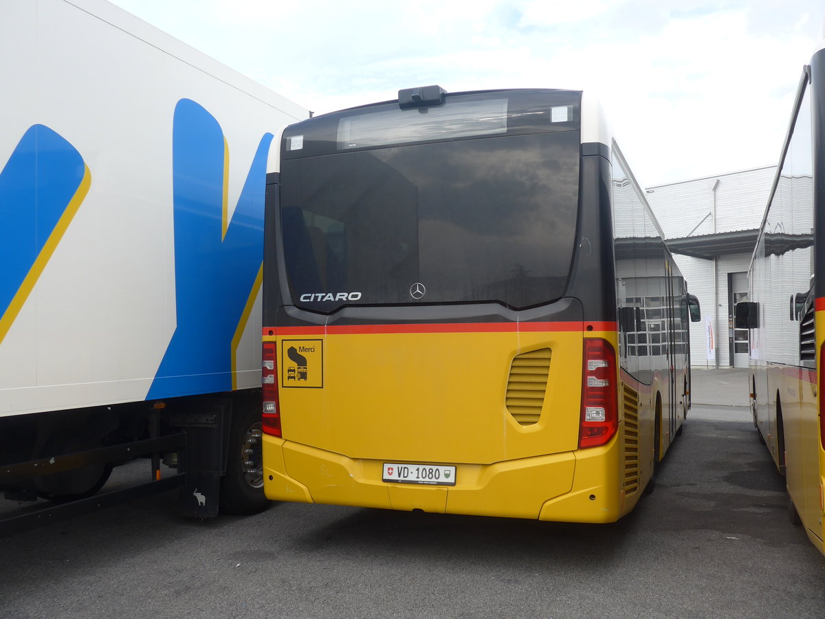 (210'269) - CarPostal Ouest - VD 1080 - Mercedes (ex TPB, S�deilles) am 12. Oktober 2019 in Kerzers, Interbus