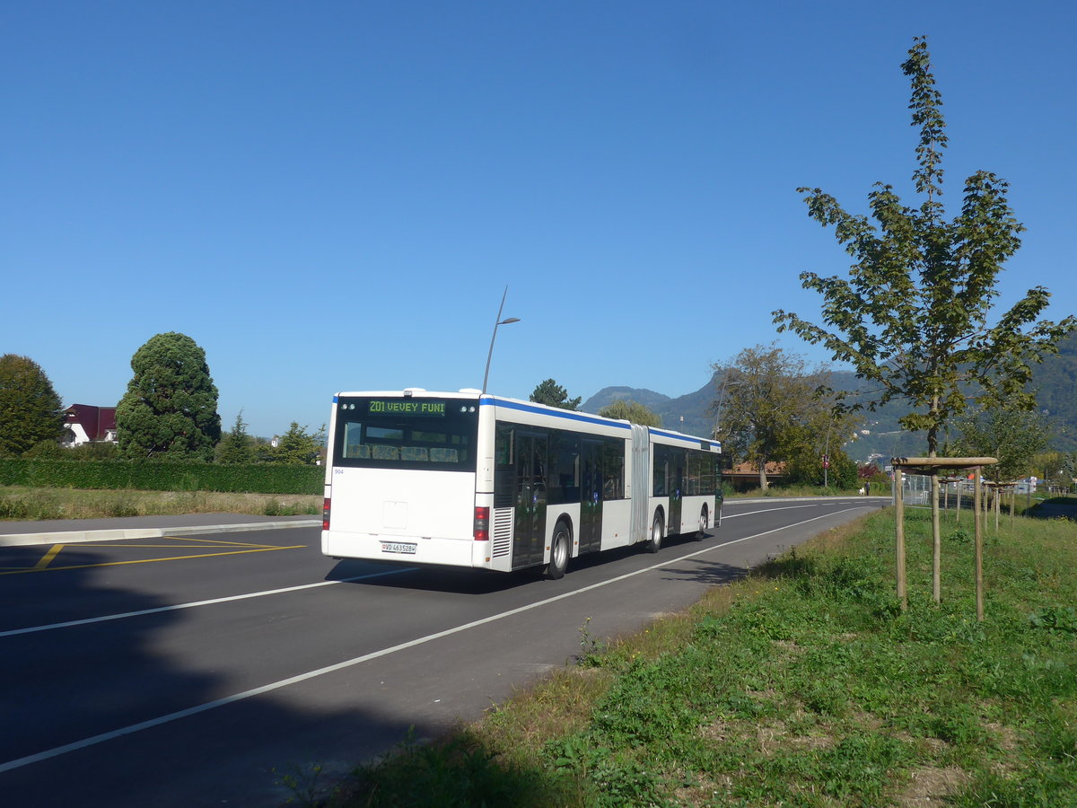 (210'311) - VMCV Clarens - Nr. 904/VD 463'528 - MAN (ex transN, La Chaux-de-Fonds Nr. 241; ex TN Neuch�tel Nr. 241) am 14. Oktober 2019 in Rennaz, H�pital