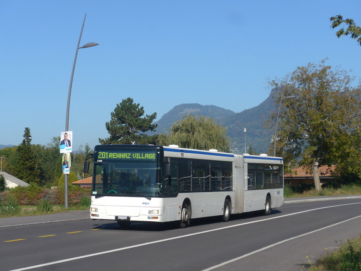 (210'318) - VMCV Clarens - Nr. 906/VD 454'846 - MAN (ex transN, La Chaux-de-Fonds Nr. 243; ex TN Neuch�tel Nr. 243) am 14. Oktober 2019 in Rennaz, H�pital
