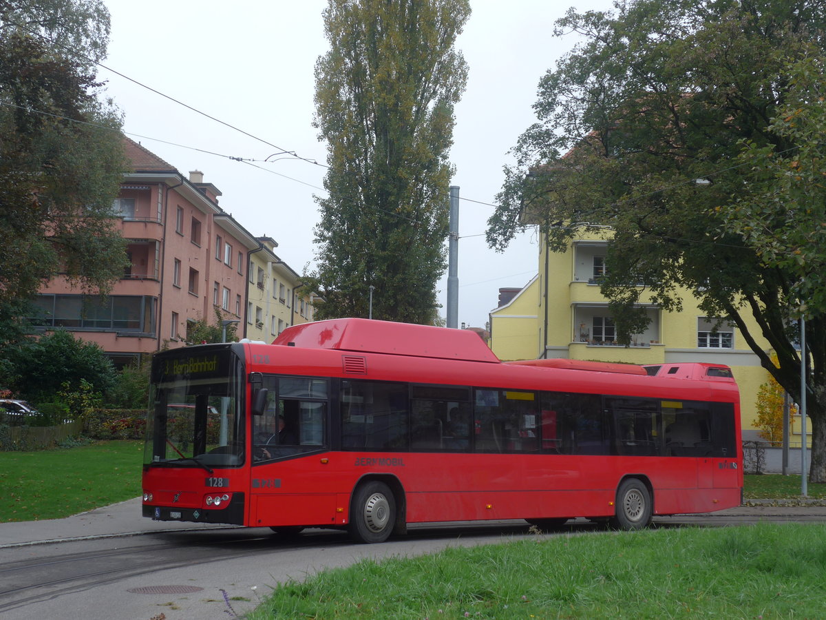 (210'420) - Bernmobil, Bern - Nr. 128/BE 624'128 - Volvo am 20. Oktober 2019 in Bern, Weissenb�hl