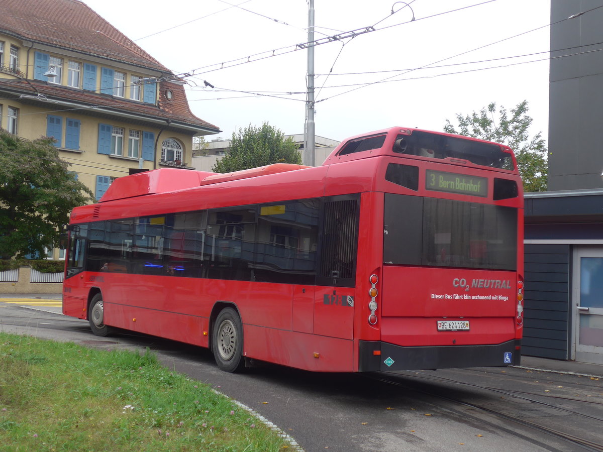 (210'421) - Bernmobil, Bern - Nr. 128/BE 624'128 - Volvo am 20. Oktober 2019 in Bern, Weissenb�hl
