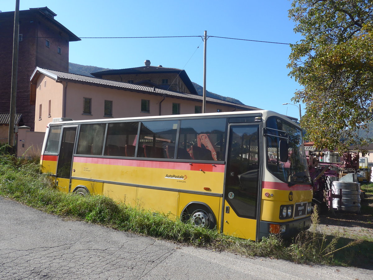 (210'550) - Merzaghi, Maroggia - (TI 7526) - MAN/G�ppel am 26. Oktober 2019 in Maroggia, Garage