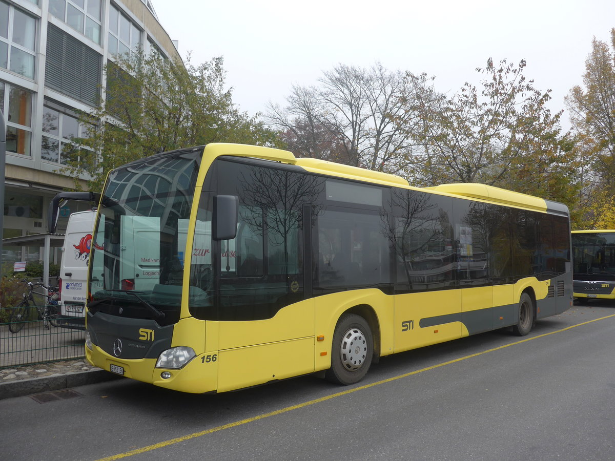 (210'967) - STI Thun - Nr. 156/BE 752'156 - Mercedes am 11. November 2019 bei der Schiffl�ndte Thun