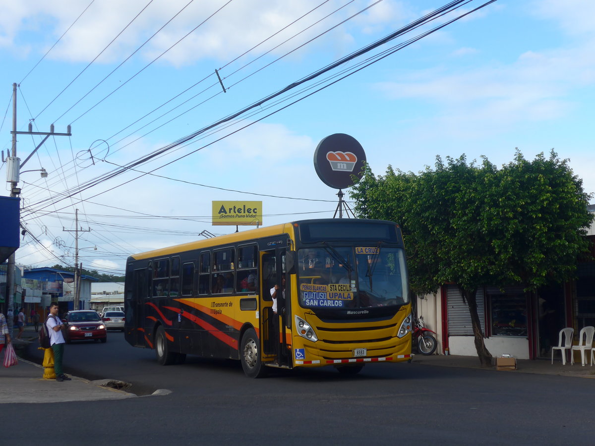 (211'904) - Transnorte de Upala, San Jos� - 6593 - Mascarello/VW am 21. November 2019 in La Cruz