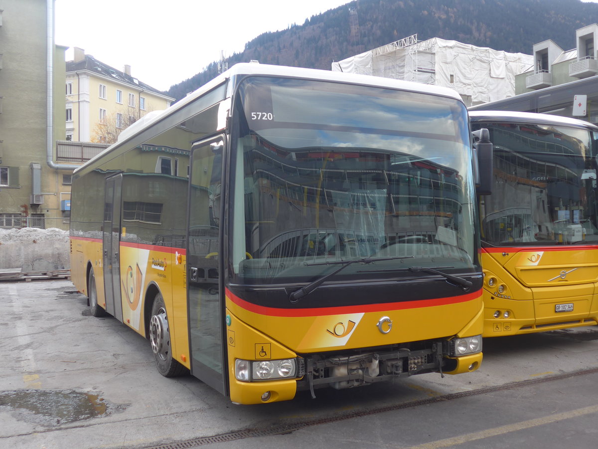 (212'569) - PostAuto Graub�nden - GR 168'875 - Irisbus am 7. Dezember 2019 in Chur, Garage