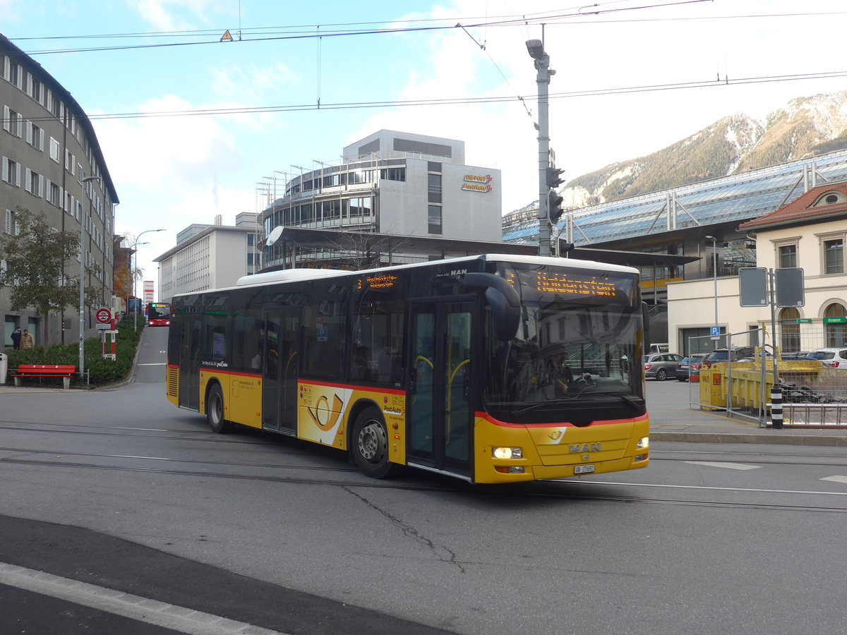 (212'572) - D�nser, Trimmis - GR 27'692 - MAN am 7. Dezember 2019 beim Bahnhof Chur