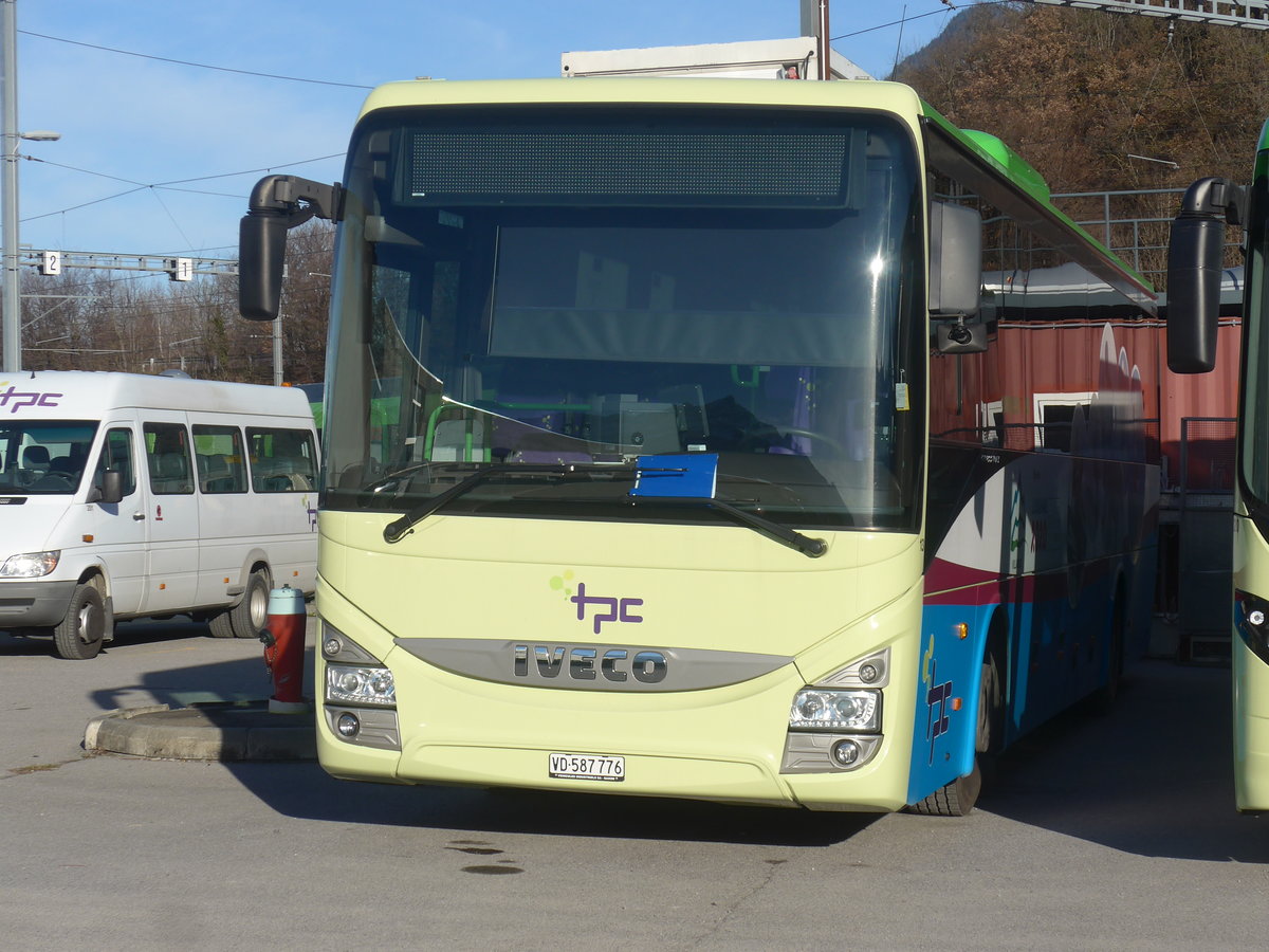 (212'722) - TPC Aigle - Nr. 13/VD 587'776 - Iveco am 8. Dezember 2019 in Aigle, D�p�t