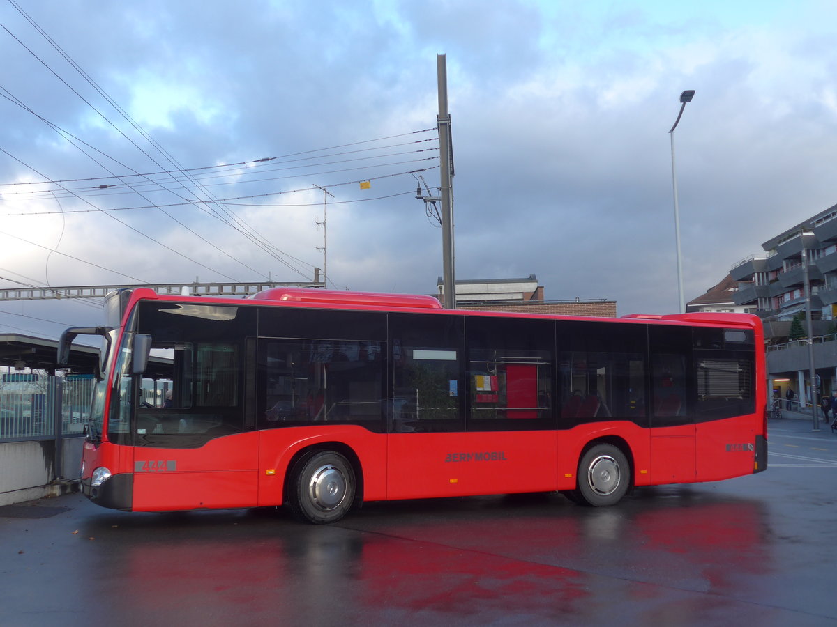(212'896) - Bernmobil, Bern - Nr. 444/BE 855'444 - Mercedes am 14. Dezember 2019 beim Bahnhof M�nsingen