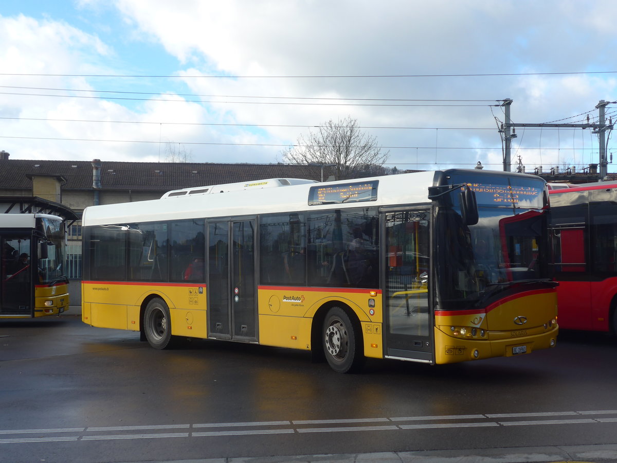 (212'933) - Lengacher, Wichtrach - Nr. 3/BE 547'388 - MAN/G�ppel am 14. Dezember 2019 beim Bahnhof M�nsingen