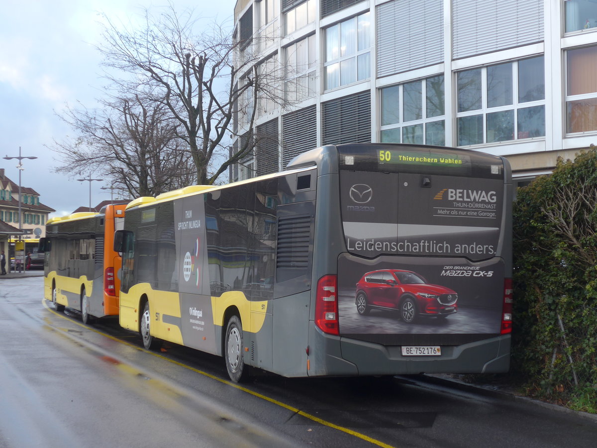 (213'089) - STI Thun - Nr. 176/BE 752'176 - Mercedes am 24. Dezember 2019 bei der Schiffl�ndte Thun
