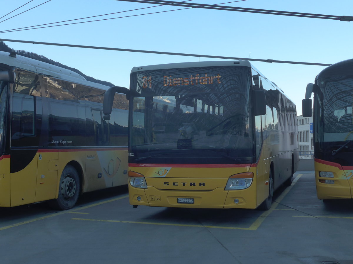 (213'232) - PostAuto Graub�nden - GR 179'702 - Setra am 1. Januar 2020 in Chur, Postautostation