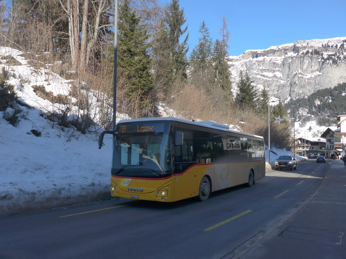 (213'256) - PostAuto Graub�nden - GR 179'714 - Iveco am 1. Januar 2020 in Flims, Via Nova