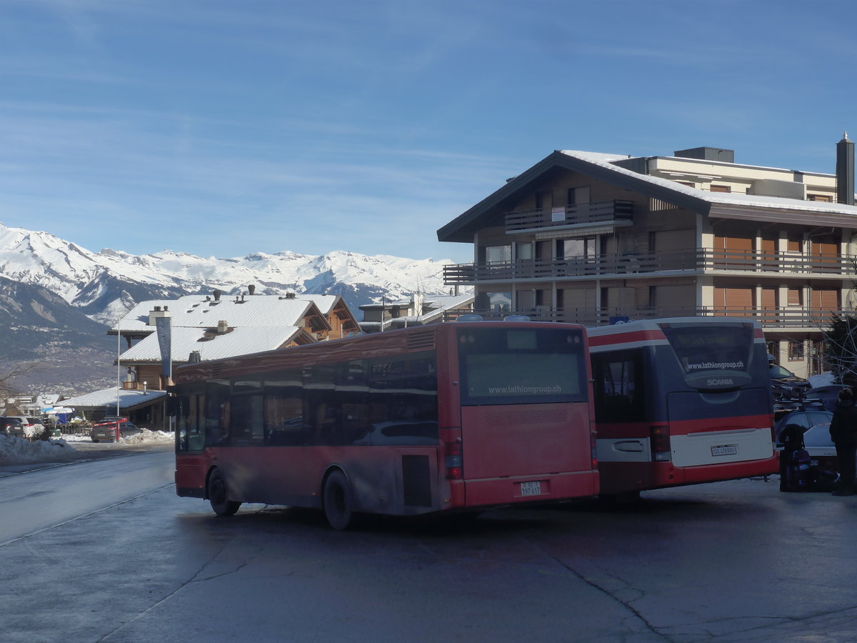 (213'342) - Lathion, Sion - Nr. 19/VS 197'617 - MAN/G�ppel (ex AFA Adelboden Nr. 55) am 4. Januar 2020 in Haute-Nendaz, T�l�cabine