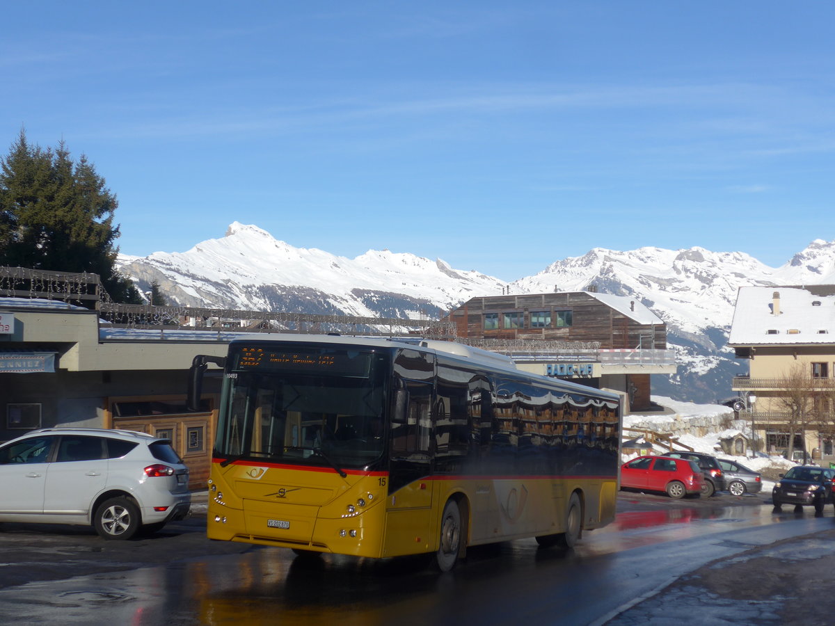 (213'349) - Lathion, Sion - Nr. 15/VS 202'870 - Volvo am 4. Januar 2020 in Haute-Nendaz, Route de la T�l�cabine