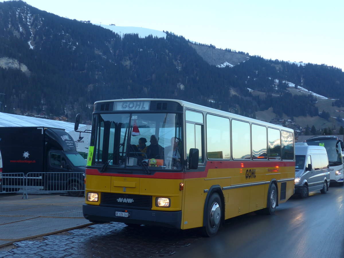 (213'492) - Gohl, Herzogenbuchsee - Nr. 11/BE 126'340 - NAW/Hess (ex Flury, Balm; ex Steiner, Altb�ron Nr. 11) am 11. Januar 2020 in Adelboden, Weltcup