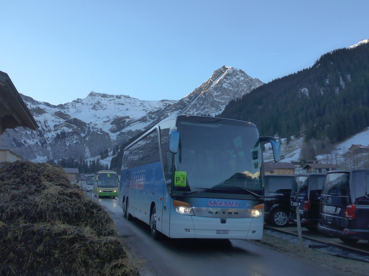 (213'511) - S�gesser, Wintersingen - Nr. 3/BL 7194 - Setra am 11. Januar 2020 in Adelboden, Weltcup