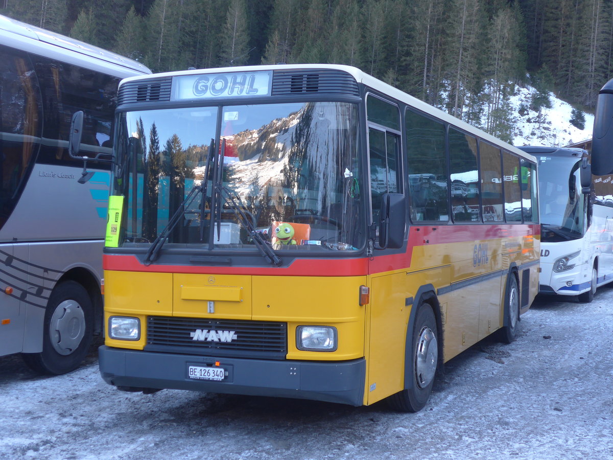 (213'605) - Gohl, Herzogenbuchsee - Nr. 11/BE 126'340 - NAW/Hess (ex Flury, Balm; ex Steiner, Altb�ron Nr. 11) am 11. Januar 2020 in Adelboden, Unter dem Birg