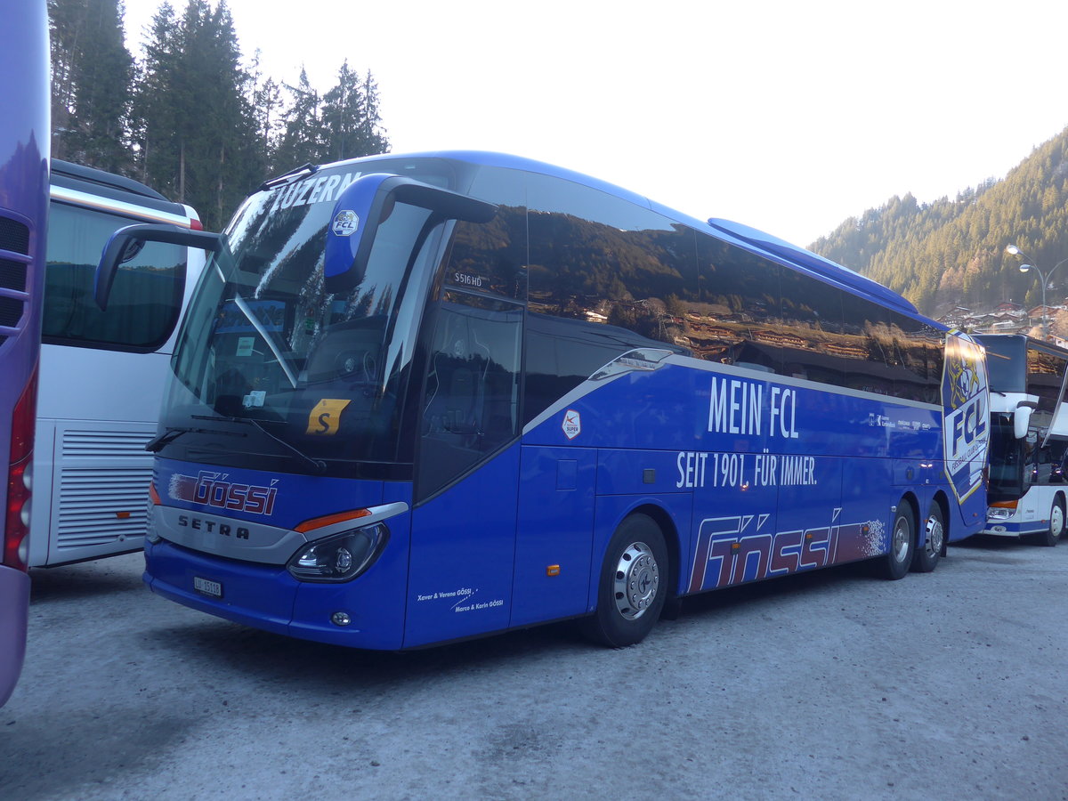 (213'702) - G�ssi, Horw - LU 15'118 - Setra am 11. Januar 2020 in Adelboden, ASB