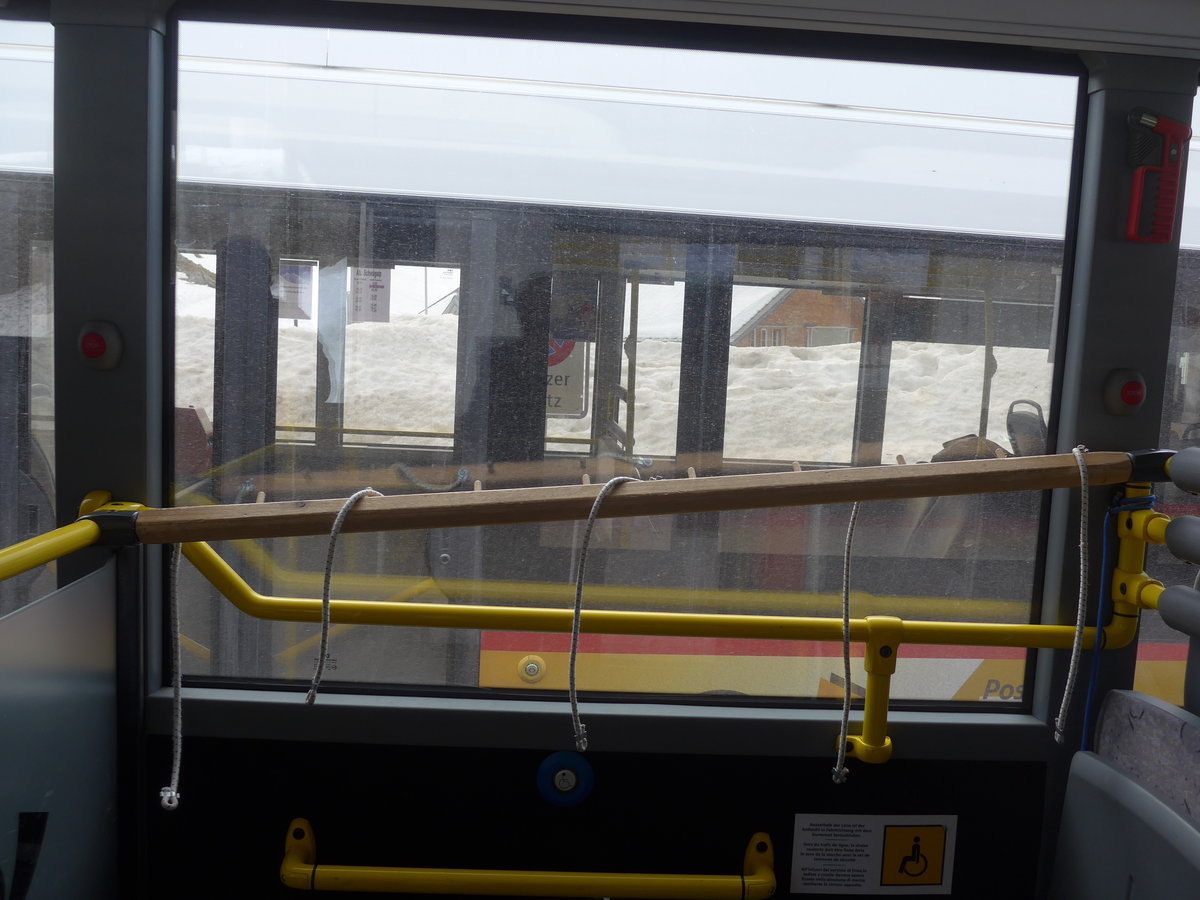 (214'027) - PostAuto Ostschweiz - SG 445'304 - Mercedes am 1. Februar 2020 in Schw�galp, S�ntis-Schwebebahn (Detailaufnahme)