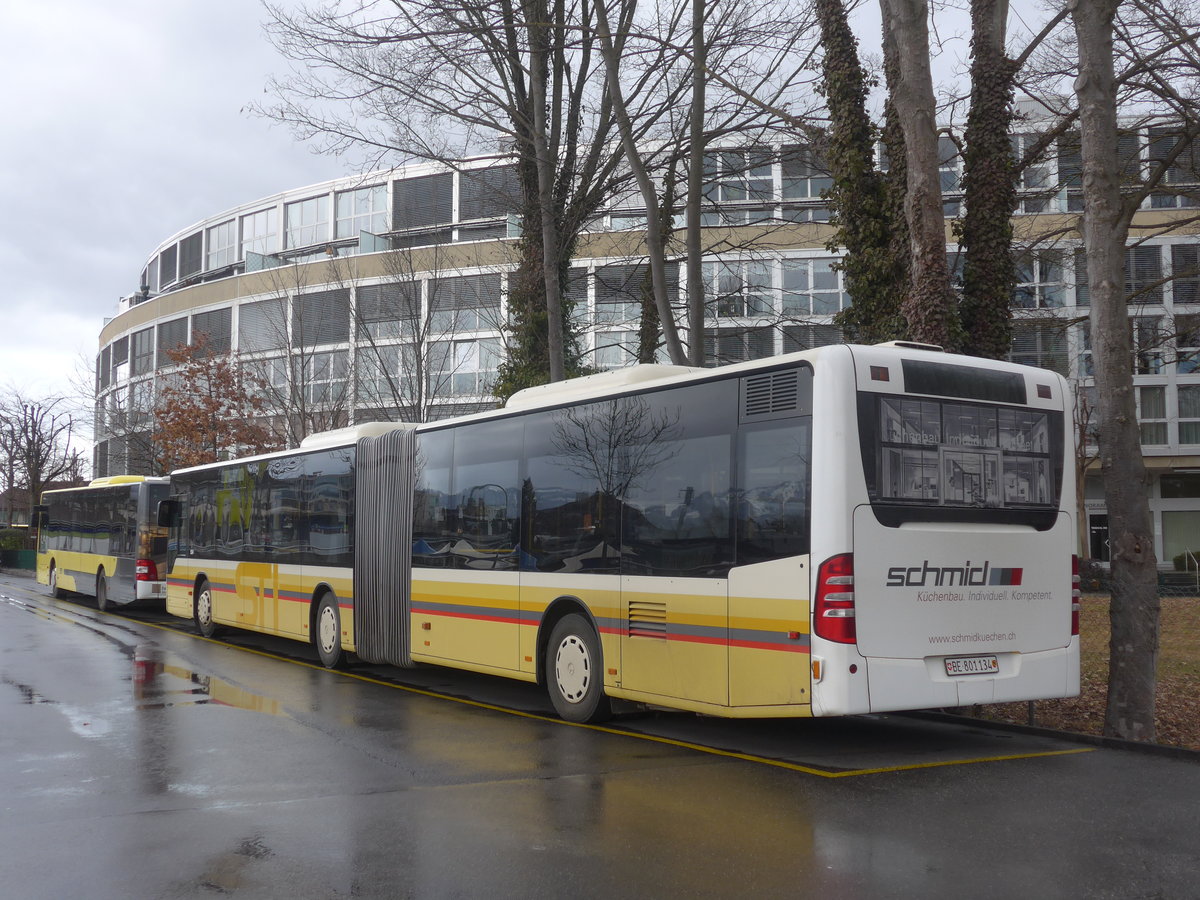 (214'097) - STI Thun - Nr. 134/BE 801'134 - Mercedes am 2. Februar 2020 bei der Schiffl�ndte Thun