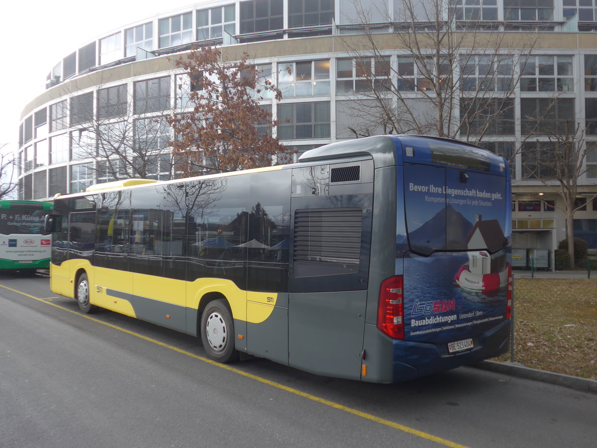 (214'101) - STI Thun - Nr. 404/BE 523'404 - Mercedes am 3. Februar 2020 bei der Schiffl�ndte Thun