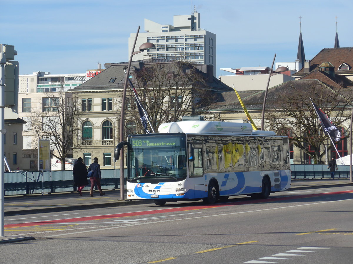 (214'573) - BOGG Wangen b.O. - Nr. 99/SO 20'378 - MAN am 20. Februar 2020 in Olten, Bahnhofbr�cke