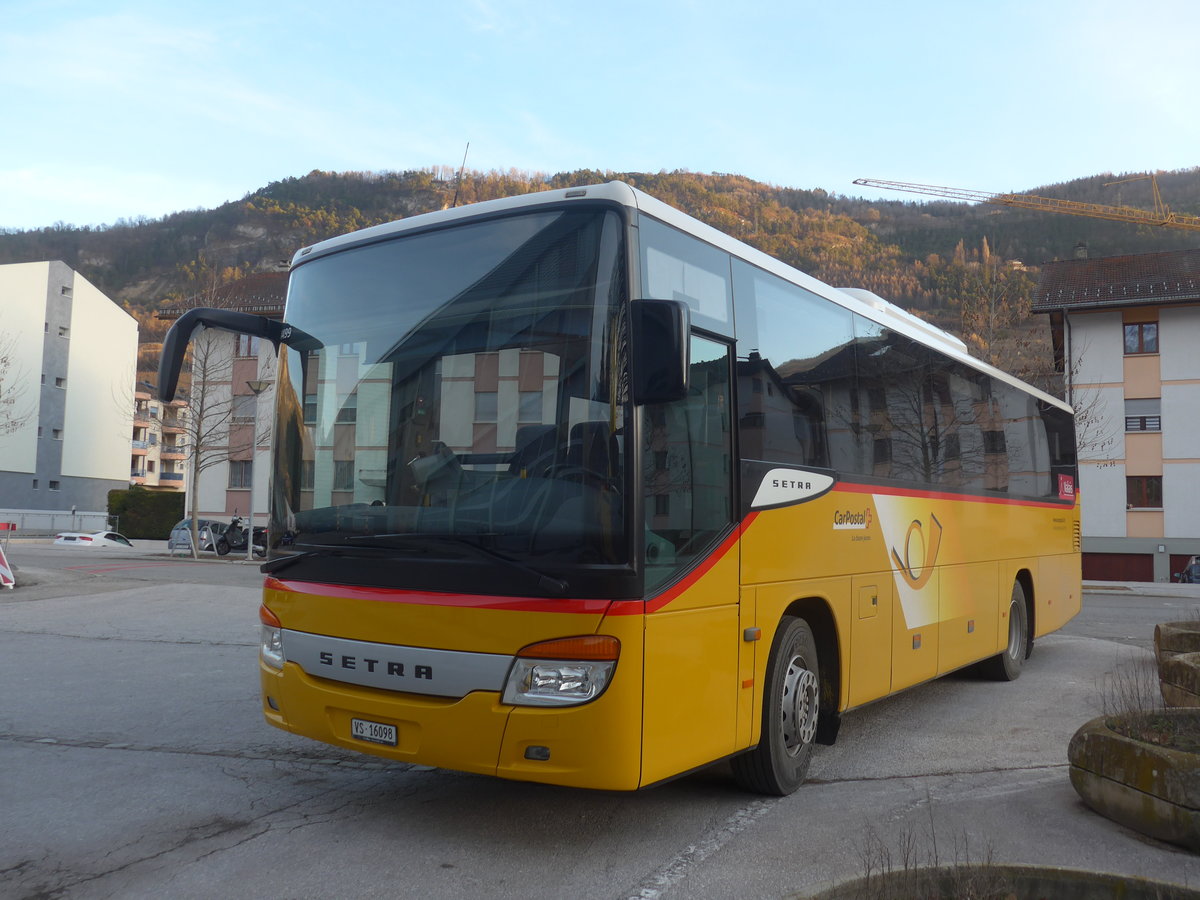 (214'838) - Ev�quoz, Erde - VS 16'098 - Setra am 22. Februar 2020 in Sion, alte Ortsbusgarage