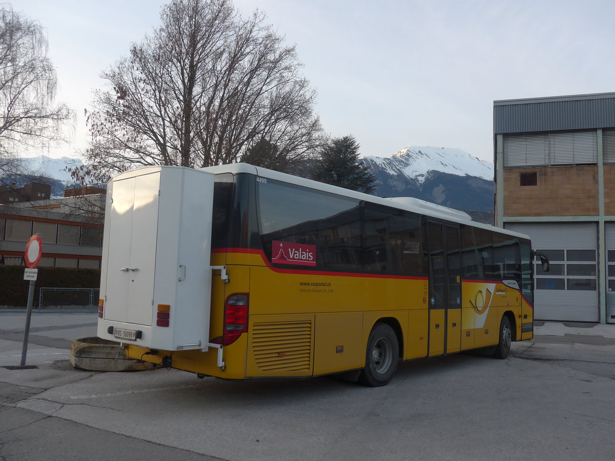 (214'841) - Ev�quoz, Erde - VS 16'098 - Setra am 22. Februar 2020 in Sion, alte Ortsbusgarage