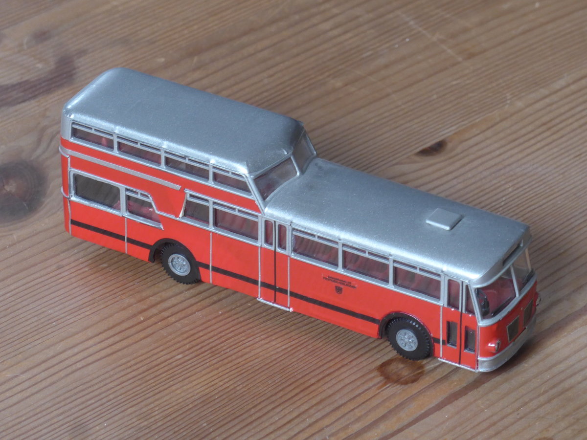 (214'887) - AFA Adelboden - B�ssing Anderthalbdecker am 29. Februar 2020 in Thun (gefertigt aus einem 3-Achser-Modell)