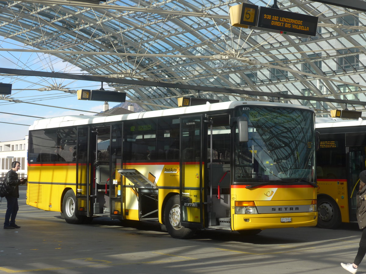 (214'932) - PostAuto Graub�nden (Thepra 10) - GR 178'949 - Setra am 1. M�rz 2020 in Chur, Postautostation